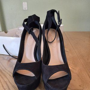 Aldo Black Strap Sandals